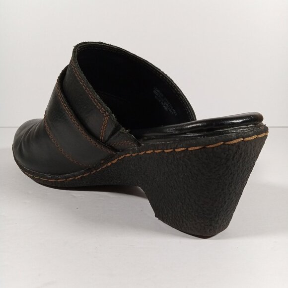 b.o.c Born Concept Leather Mules Women Size US 9 Black BC3725 - Picture 3 of 15